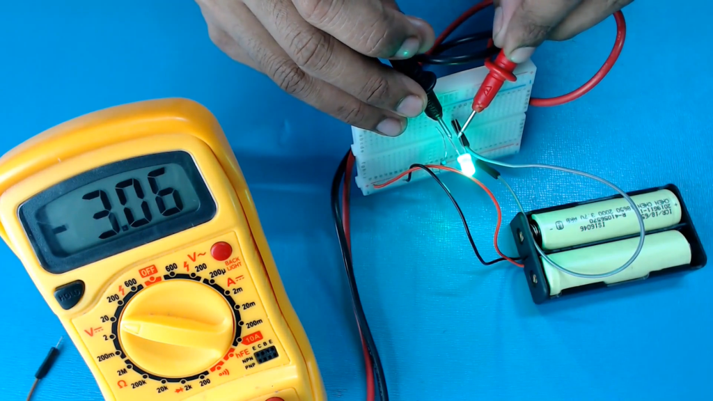 connect-positive-and-negative-terminals-of-the-led-with-breadboard