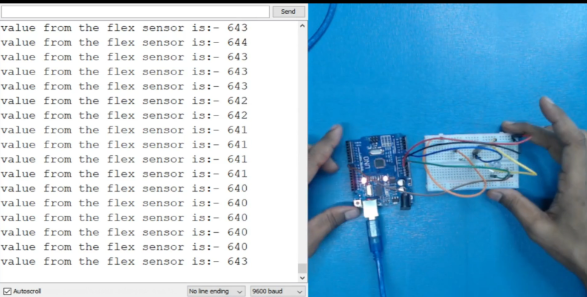 connect-serial-monitor-to-see-the-value-by-the-flex-sensor-in-normal-condition