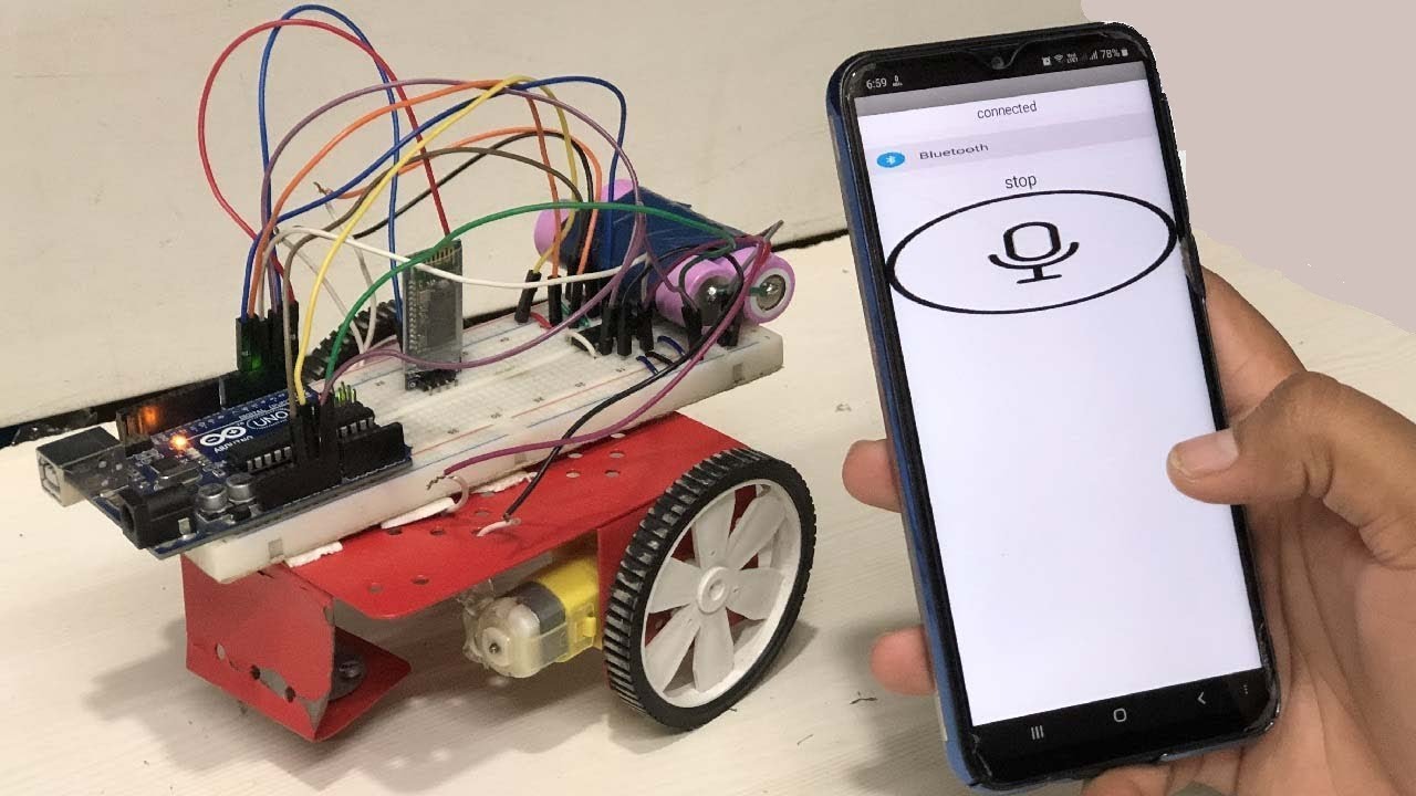 wireless-voice-controlled-robot-car