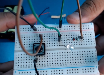 How to Make a Push Button LED Circuit With Breadboard