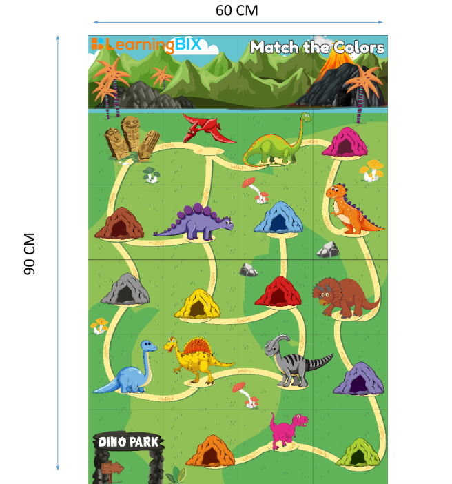 dino park color mat